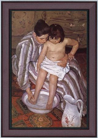 framed  Mary Cassatt Bath, Ta3078-1
